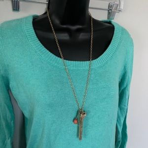 Aeropostale Long Gold Necklace